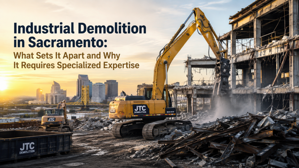 Industrial Demolition in Sacramento: What Sets It Apart and Why It Requires Specialized Expertise
